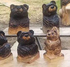 Owls and Bears by Kerr Chainsaw Carving